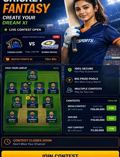 Iplfantasy (ipl fantasy cricket) fantasy cricket & matchday visual 3